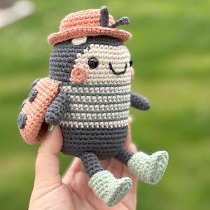 Crochet Ladybug Plush: Amigurumi Stuffed Animal Toy