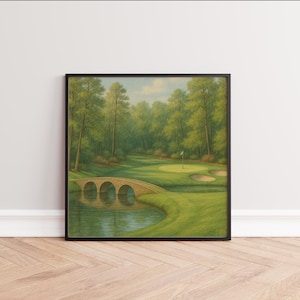 Augusta National Golf Print, Augusta National Golf Poster, Augusta National Golf Wall Art, Augusta National, Golf Art