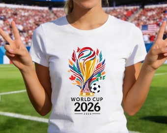 USA 2026 World Cup Trophy Shirt,Patriotic US Soccer Fan Tee,2026 Host Nation Game Day Top for Soccer Lovers,Host Nation Game Day Apparel