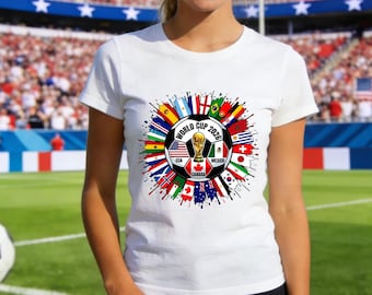 World Cup 2026 Shirt,USA Soccer Fan Tee,Matching Family World Cup Outfit for Adults & Kids,Game Day Soccer Apparel for the Whole Family