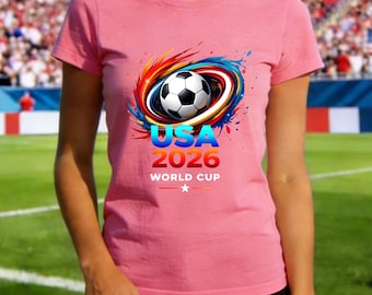 World Cup 2026 Shirt, USA Soccer Fan Tee,Matching Family World Cup Outfit for Adults & Kids,Game Day Soccer Apparel for the Whole Family