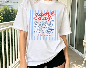 Custom Game Day Baseball Shirt,Personalized Baseball Team T-Shirt,Baseball Mom Game Day Shirt,Baseball Season Fan Shirt,Sports Mom Gift