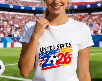 United States 2026 World Cup Shirt,USA Soccer Fan Tee,2026 Championship Graphic Top,Patriotic Game Day Apparel,Football Lovers Shirt