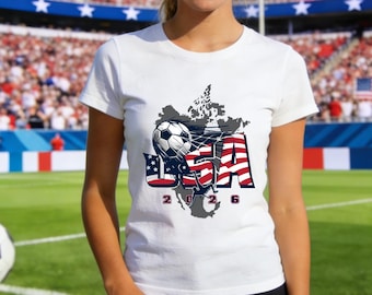 Patriotic Team USA Fan Apparel,Ideal For Tournament Match Days,2026 World Cup USA,2026 World Tournament Graphic,Daily Wear For Unisex & kids