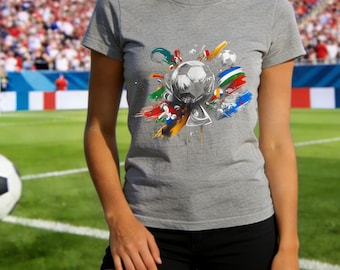 Vintage USA Soccer Championship Tee,Retro International Football Graphic tee,Classic Game Day Top,Ideal For Sports Fans And Match Day Events