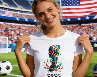 World Cup 2026 Shirt, USA Soccer Fan Tee,Matching Family World Cup Outfit for Adults & Kids,Game Day Soccer Apparel for the Whole Family
