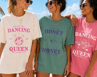 Cheers to Bachelorette Shirt,Custom Bride Name, Girl Trip Bach Party, Coastal Last Toast Coast, Rainbow Row,Custom Beach Bach Party Shirt