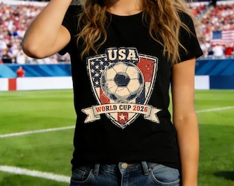 USA 2026 World Cup Host Nation Vintage Shirt,US Soccer National Team Retro Tee,Patriotic American Pride Soccer Apparel, 2026 Tournament Gift