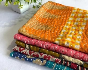 Juego de servilletas de tela. Servilletas para cenas, cócteles y bodas. Servilletas de tela reutilizables. Servilletas de algodón. Servilletas indias vintage coloridas.