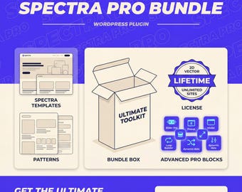 Spectra Pro WordPress Plugin – Gutenberg Blocks, Lifetime License (Digital Download)