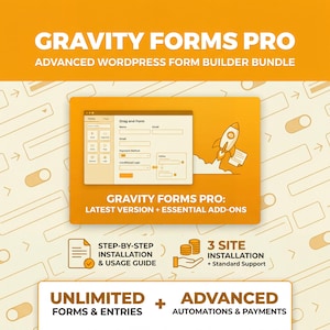 Gravity Forms Pro - Drag & Drop WordPress Plugin (Lifetime License)