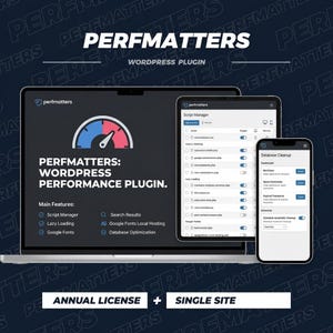 Perfmatters WordPress Plugin – Speed Optimization, License Key, Auto Updates (Digital Downloads)