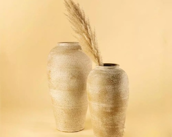 Handmade Clay Vase Set | Earthen Home Decor