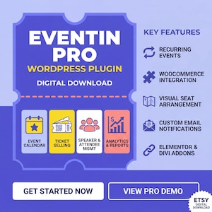 Eventin Pro WordPress Plugin | Event Management, Ticketing, Auto Updates (Original License) image 3