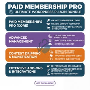 Paid Membership Pro WordPress Plugin – Lifetime Access, Features (Digital Download) image 4