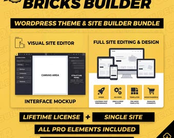 Bricks Builder WordPress Theme - Original License, Auto Updates (Digital Download)