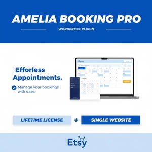 Amelia Booking Pro - WordPress Appointment Booking Plugin - Original License Key