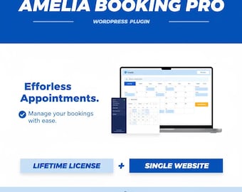 Amelia Booking Pro - WordPress Appointment Booking Plugin - Original License Key