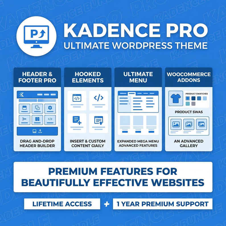 Kadence Pro WordPress Theme Mega Bundle with License Key (Digital Download) image 3
