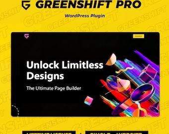 Greenshift Pro WordPress Plugin – Performance Animation Page Builder (Digital Download)