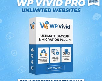 WP Vivid Pro Backup Migration Plugin – Lifetime License (Digital Download)