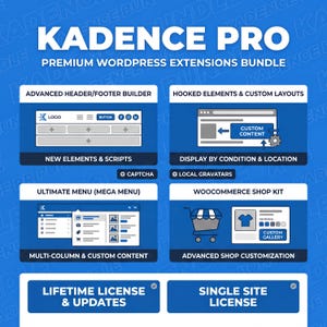 Kadence Pro WordPress Theme Mega Bundle with License Key (Digital Download) image 2