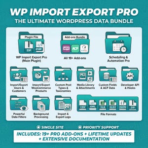 WP All Import Export Pro WordPress Plugin, Lifetime License (Digital Download) image 3