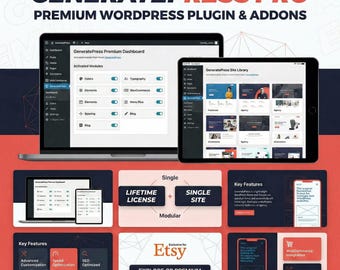 GeneratePress Pro WordPress Theme with Original License Key & Lifetime Updates Digital Download