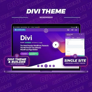 Divi Theme für WordPress – Lebenslange Updates, unbegrenzte Webseiten (digitaler Download)