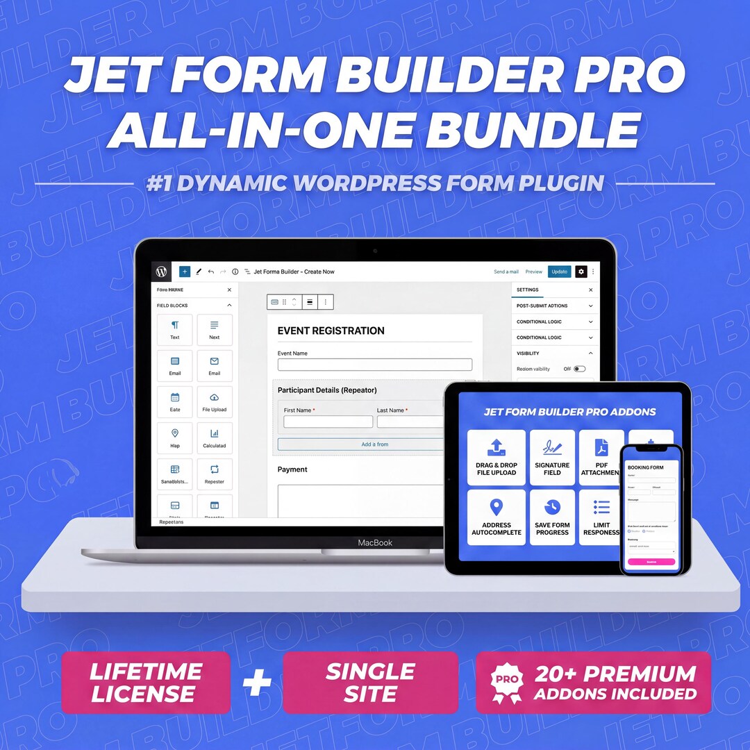 Jet Form Builder Pro Wordpress Plugin – Dynamic Forms, Multi-step ...