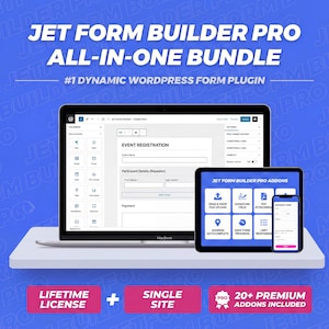 Jet Form Builder Pro WordPress Plugin – Dynamic Forms, Multi-Step Layouts (License Key, Auto Updates)