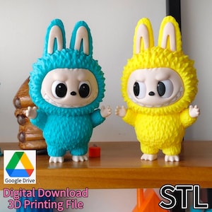 Labubu Stl File, Stl For 3D Printing , STL Model File , Labubu the Monsters, Labubu 3D Print File, Labubu Model Stl