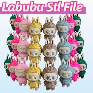 Labubu Stl File, 13cm + 26cm Stl Files , Stl For Printing ,  Labubu 3D Print File, Labubu Model Stl , Labubu 3D Printing File , Labubu  3D
