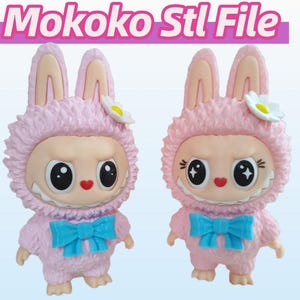 Mokoko Stl File, Labubu Stl File , STL For Printing, Labubu the Monsters, Mokoko 3D Download, Mokoko 3D File, Mokoko Print File