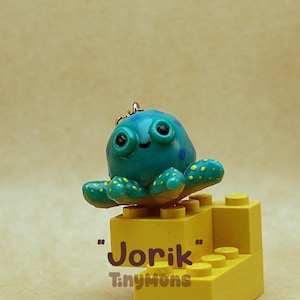 Jorik - Handmade Polymer Clay Charm Keychain, Pocket-Sized Mood Lifter, Perfect Unique Gift for a Friend