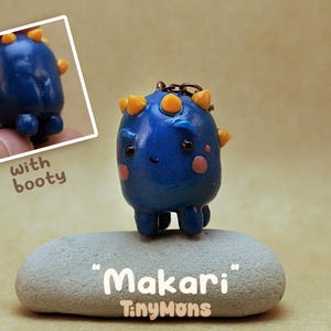 Makari - Handmade Polymer Clay Charm Keychain, Pocket-Sized Mood Lifter, Perfect Unique Gift for a Friend