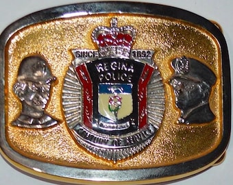 Rare Limited Edition No 53 Solid Brass Commemorative Regina Police Service Celebrating 100 years 1892-1992 J Williams 1892 - Police History