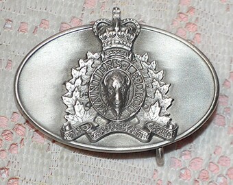 Vintage Collectible.Royal Canadian Mounted Police Belt Buckle RCMP - Made In Canada