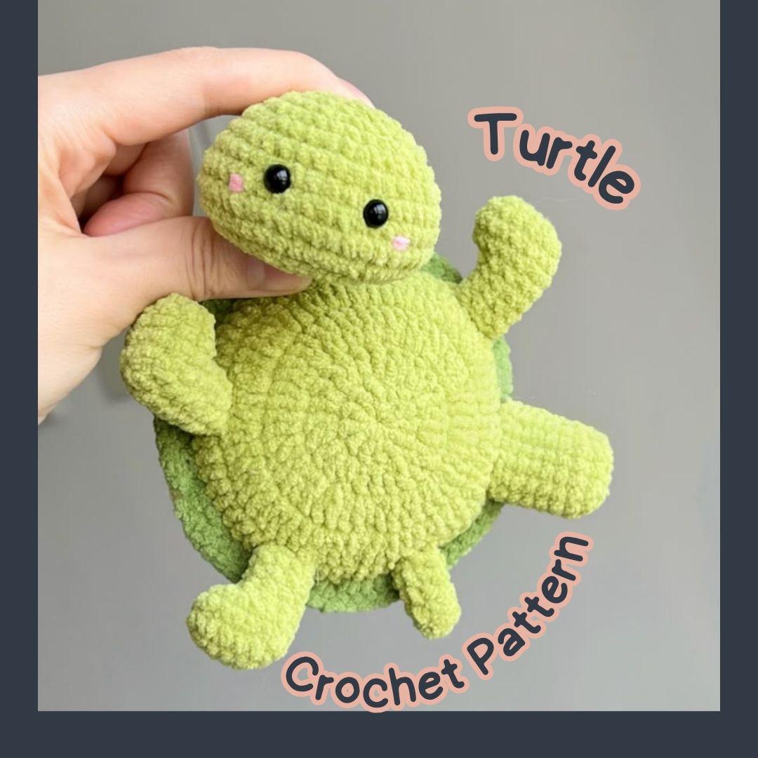 30 Chenille Yarn Crochet Patterns for Soft Plushies, Cozy Decor, and Cute Gifts 29 Amigurumi Turtle Crochet Pattern