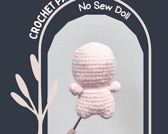 Base Doll Crochet Pattern, Plain Body Amigurumi Doll, Mini Small Cute Doll Body, No Sew Doll Toy, Easy Stuffed Body Baby Doll Crochet