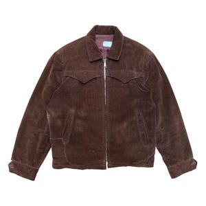 1960’s Brown Corduroy Jacket – Western Yoke, CLIX Zipper