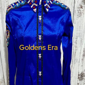 Western Pleasure Blue Taffeta Shirt