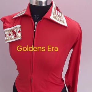 Red Western Show Pleasure Shirt