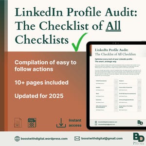 LinkedIn Profile Audit With Easy-to-Use Checklists