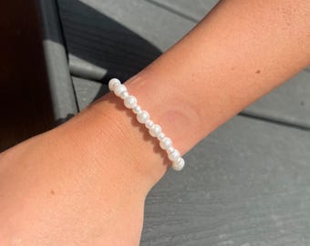Faux pearl bracelet