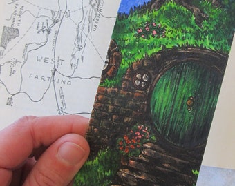 Hobbit Hole Bookmark Original Watercolor