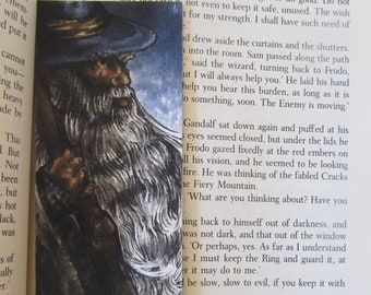 Gandalf Literary Bookmark Original Watercolor Illustration