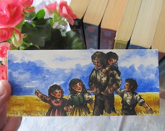 Sam Gamgee Bookmark Miniature  Original Watercolor