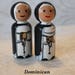 Catholic Nun Peg Doll Choose One Benedictine, Carmelite, Dominican 2 1/4 Small Size - Etsy