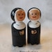 Catholic Nun Peg Doll Choose One Benedictine, Carmelite, Dominican 2 1/4 Small Size - Etsy